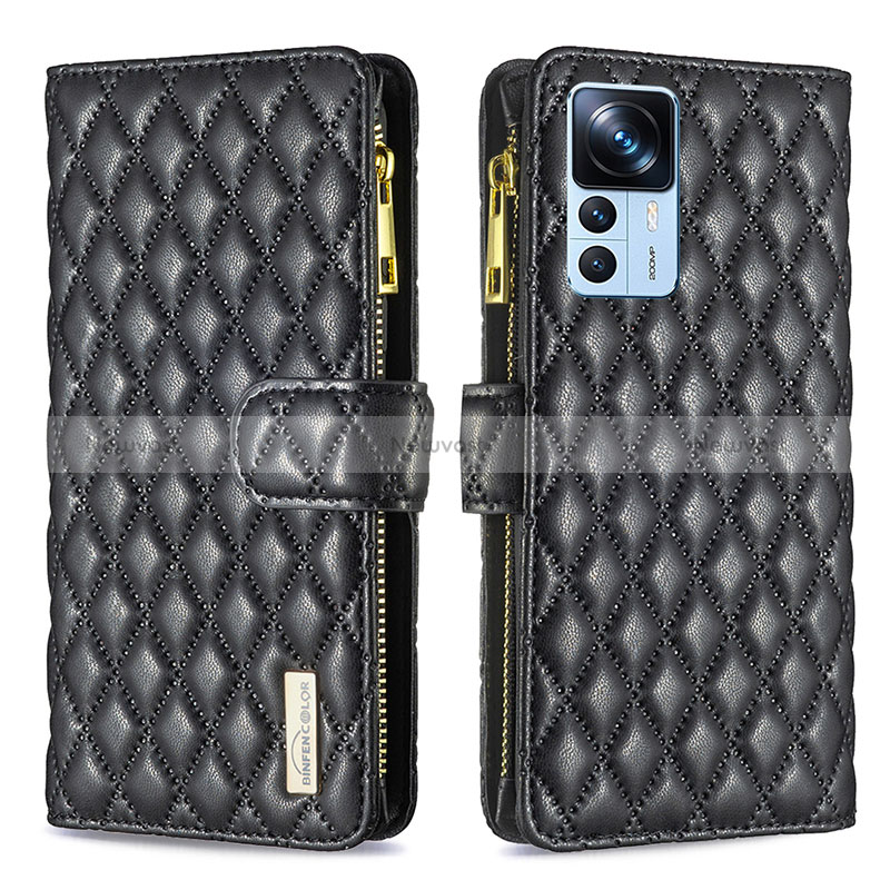 Leather Case Stands Flip Cover Holder B12F for Xiaomi Mi 12T Pro 5G