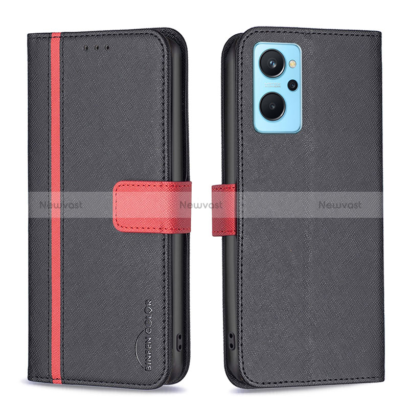 Leather Case Stands Flip Cover Holder B13F for Oppo A96 4G