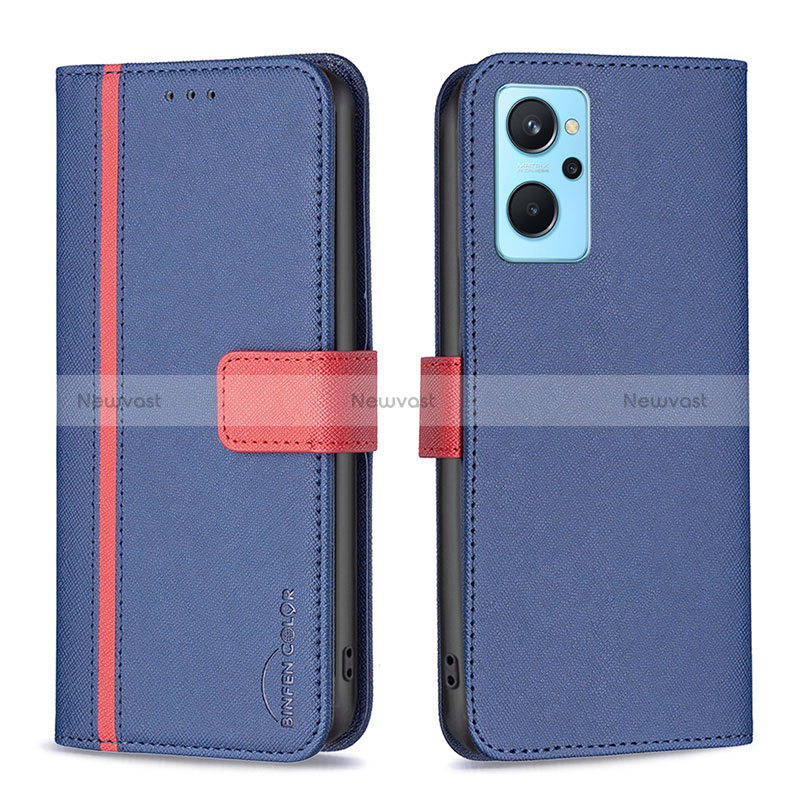 Leather Case Stands Flip Cover Holder B13F for Oppo A96 4G