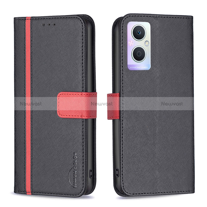 Leather Case Stands Flip Cover Holder B13F for Oppo Reno8 Z 5G