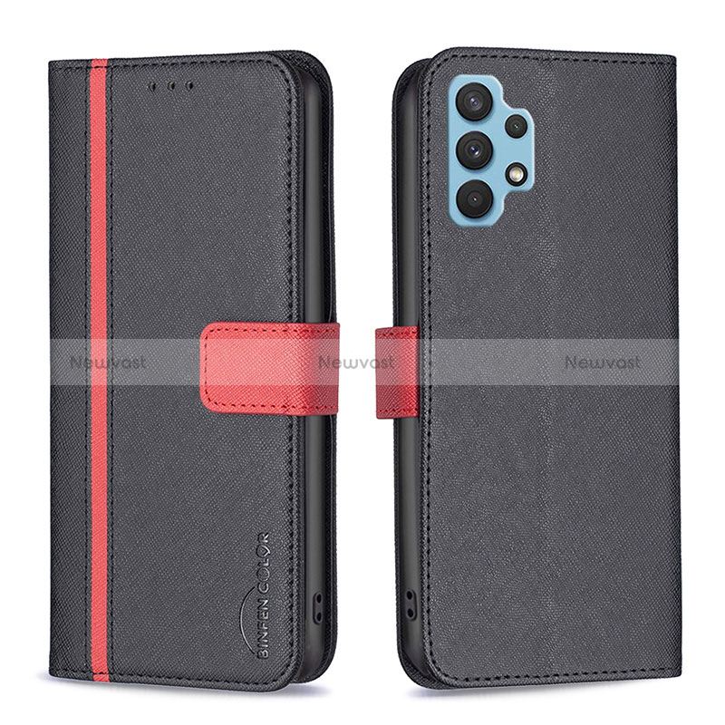 Leather Case Stands Flip Cover Holder B13F for Samsung Galaxy A32 5G