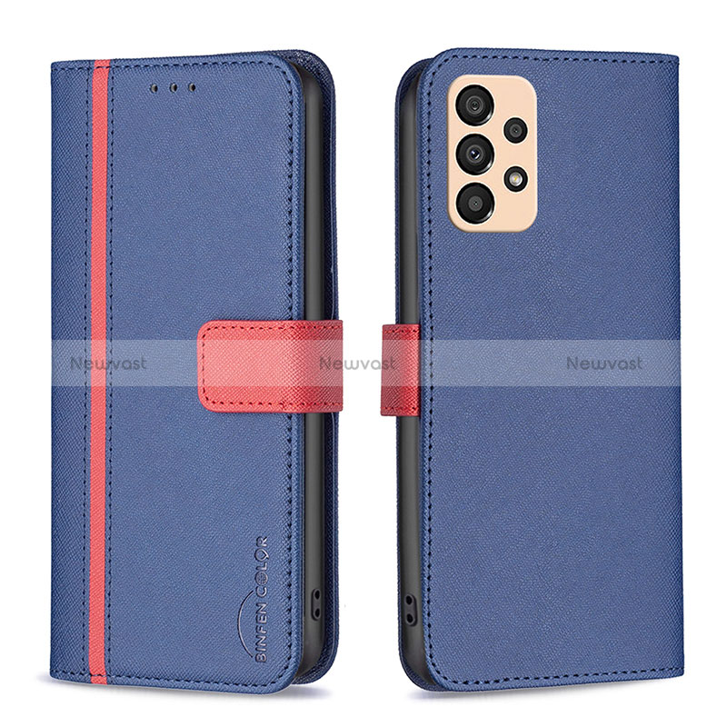 Leather Case Stands Flip Cover Holder B13F for Samsung Galaxy A33 5G