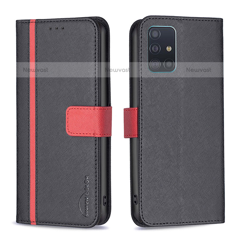 Leather Case Stands Flip Cover Holder B13F for Samsung Galaxy A51 4G