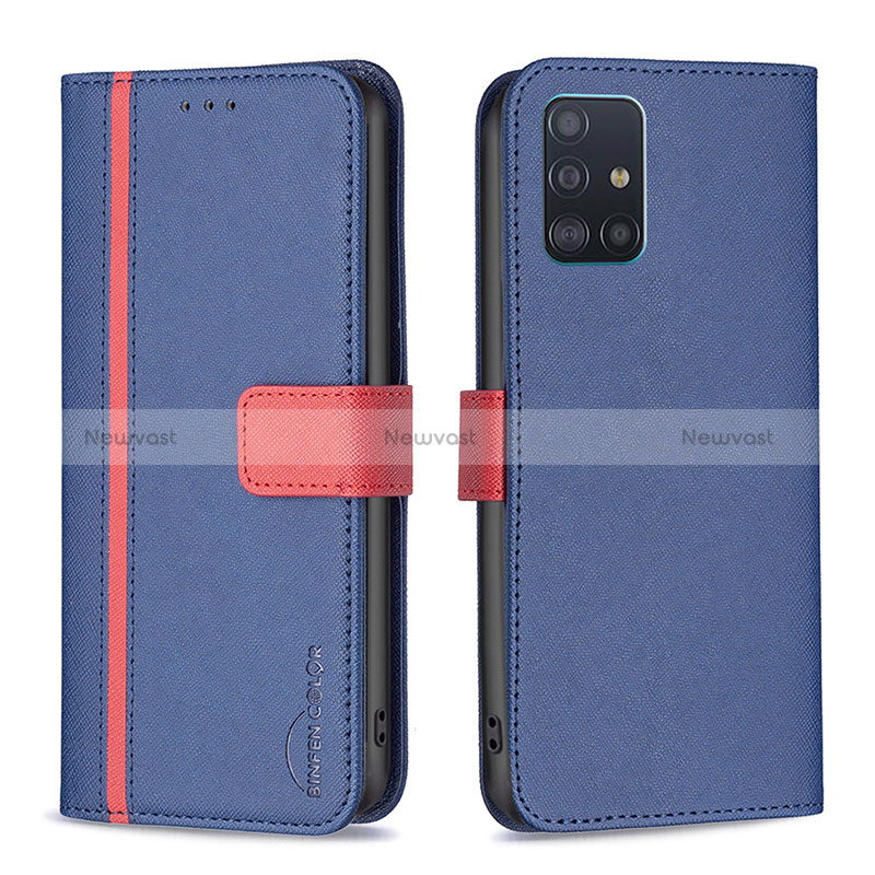 Leather Case Stands Flip Cover Holder B13F for Samsung Galaxy A51 5G