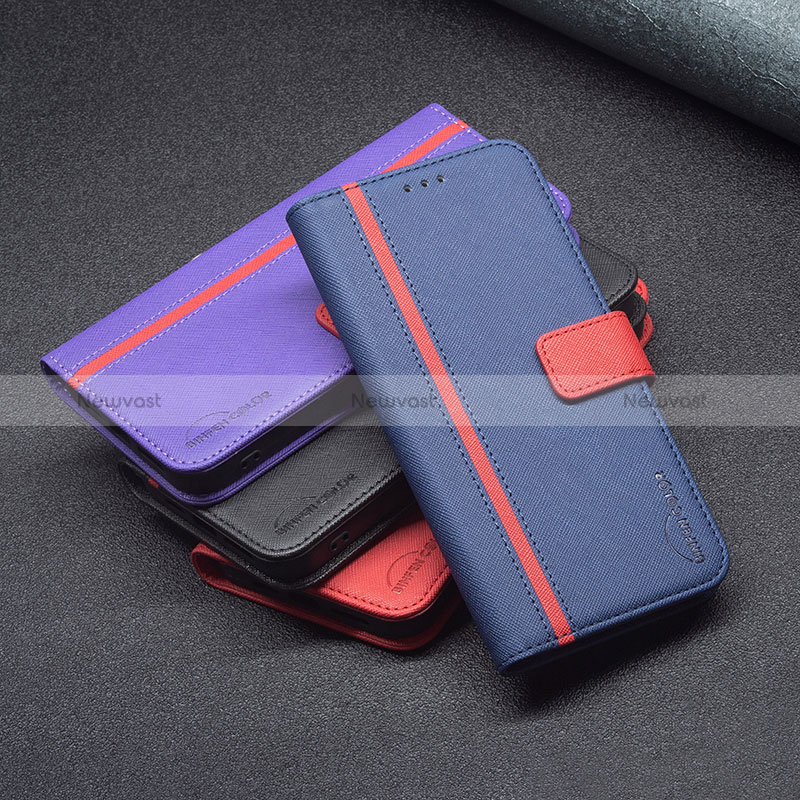 Leather Case Stands Flip Cover Holder B13F for Vivo Y20s