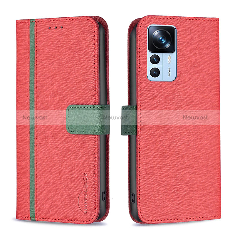 Leather Case Stands Flip Cover Holder B13F for Xiaomi Mi 12T Pro 5G