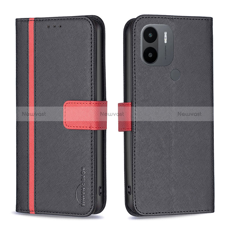 Leather Case Stands Flip Cover Holder B13F for Xiaomi Redmi A1 Plus