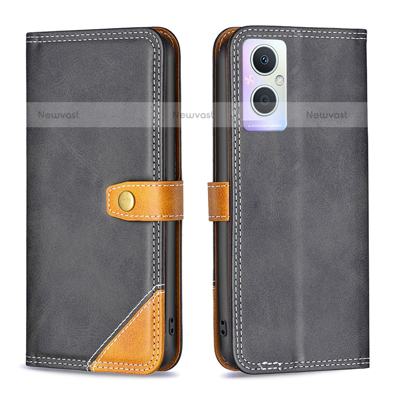 Leather Case Stands Flip Cover Holder B14F for OnePlus Nord N20 5G