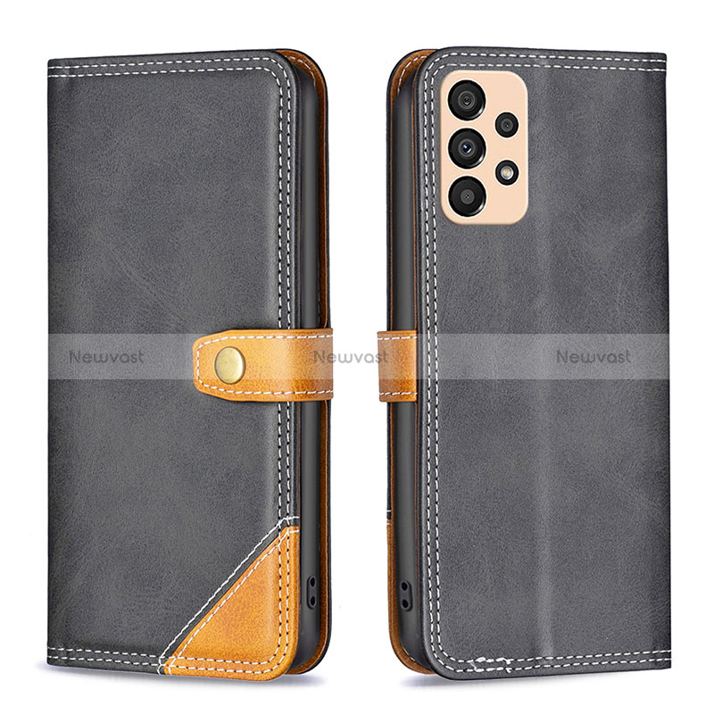 Leather Case Stands Flip Cover Holder B14F for Samsung Galaxy A33 5G