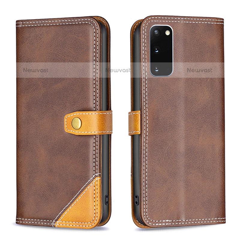 Leather Case Stands Flip Cover Holder B14F for Samsung Galaxy S20