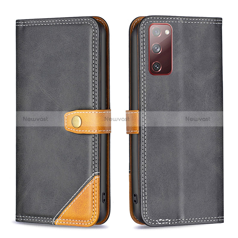 Leather Case Stands Flip Cover Holder B14F for Samsung Galaxy S20 FE 5G
