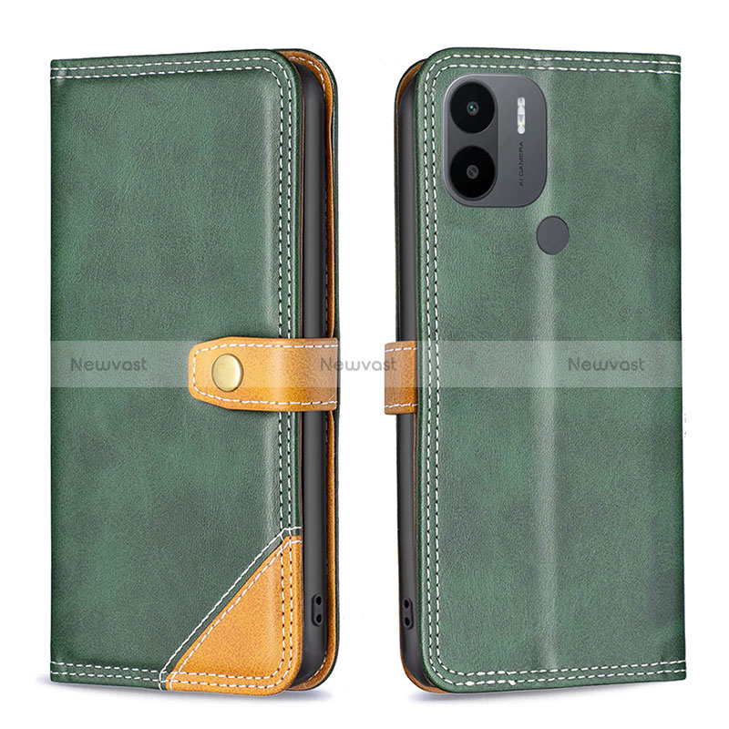 Leather Case Stands Flip Cover Holder B14F for Xiaomi Redmi A1 Plus
