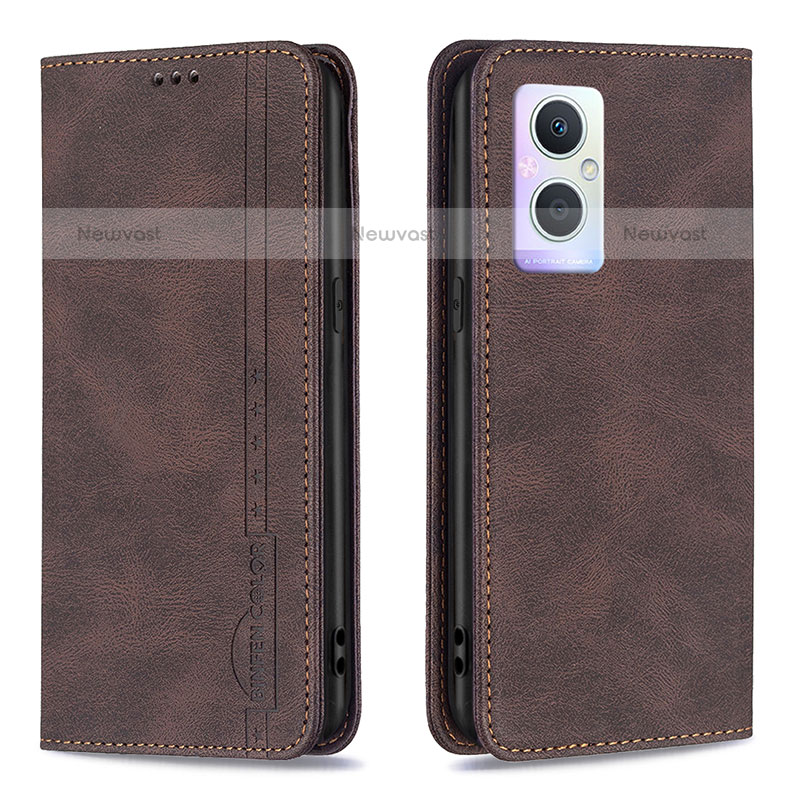 Leather Case Stands Flip Cover Holder B15F for OnePlus Nord N20 5G