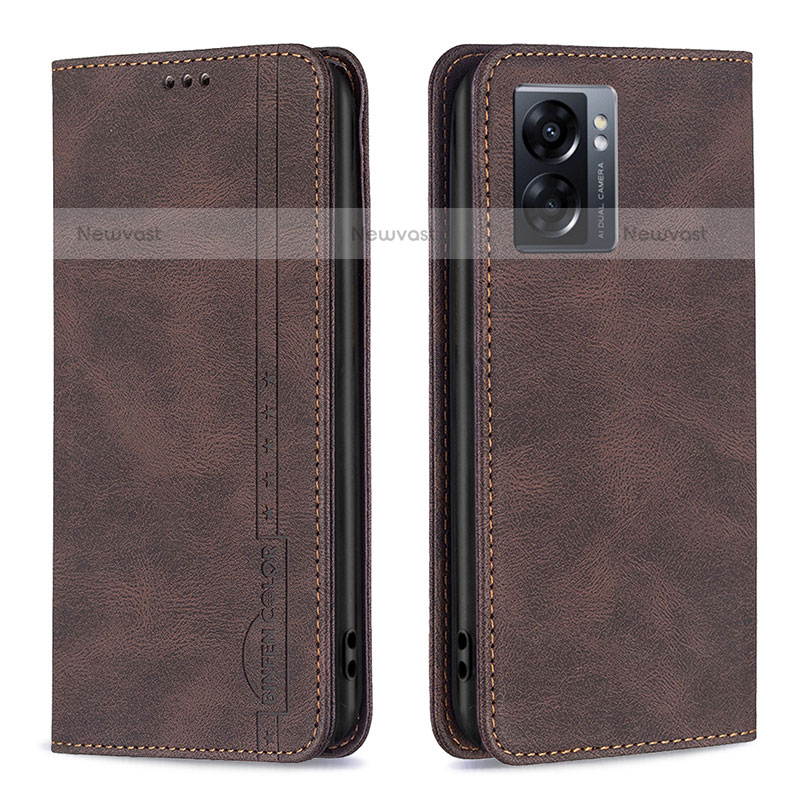 Leather Case Stands Flip Cover Holder B15F for OnePlus Nord N300 5G
