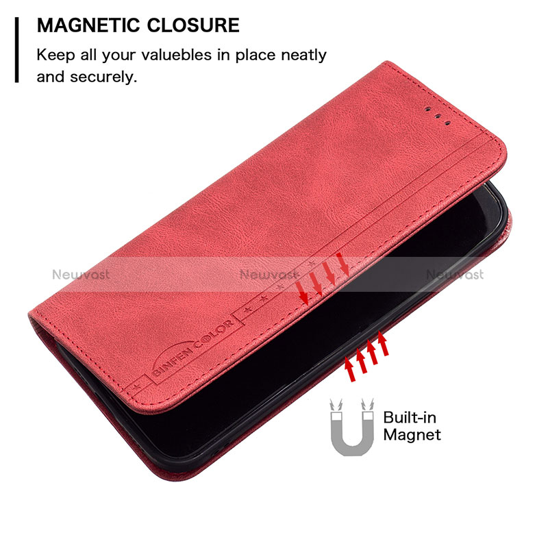 Leather Case Stands Flip Cover Holder B15F for Realme V23 5G
