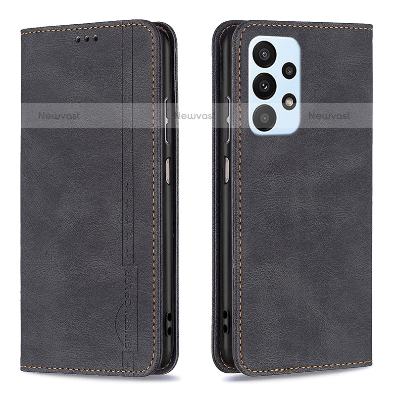 Leather Case Stands Flip Cover Holder B15F for Samsung Galaxy A23 5G