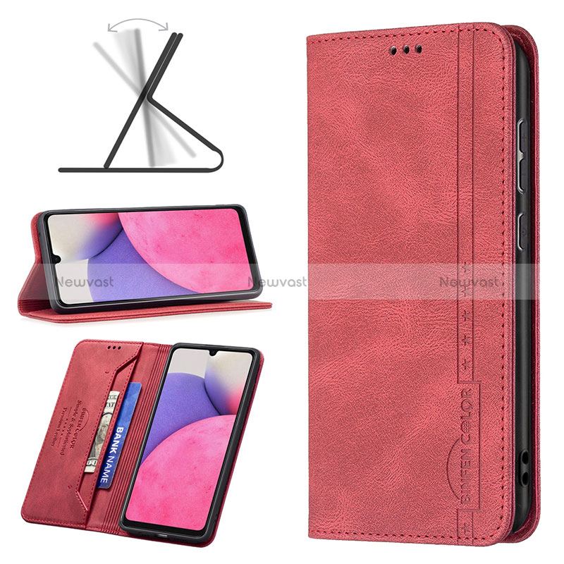 Leather Case Stands Flip Cover Holder B15F for Samsung Galaxy A33 5G