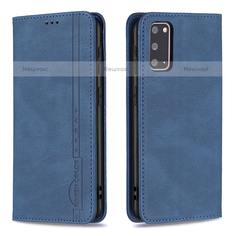 Leather Case Stands Flip Cover Holder B15F for Samsung Galaxy S20 5G