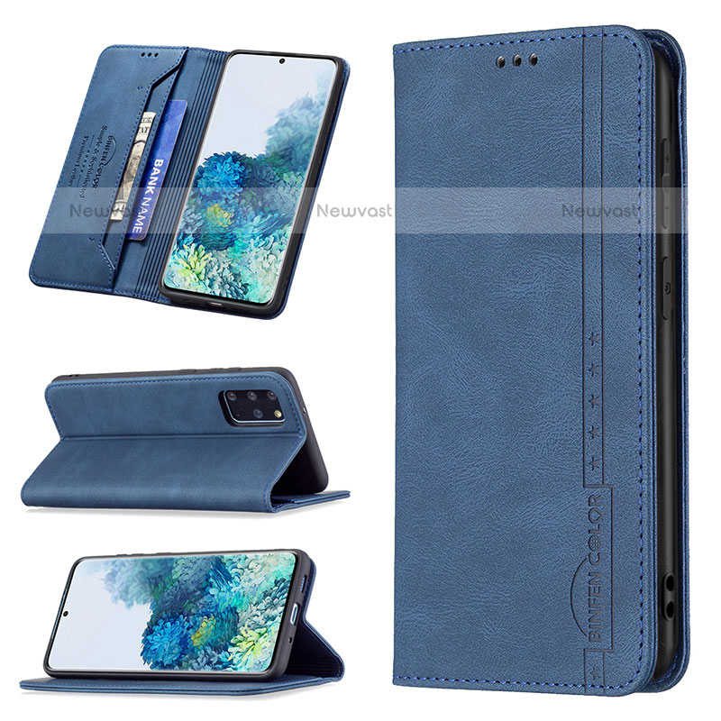 Leather Case Stands Flip Cover Holder B15F for Samsung Galaxy S20 Plus 5G