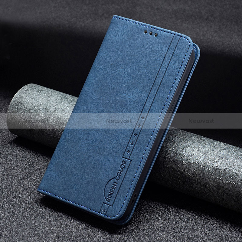 Leather Case Stands Flip Cover Holder B15F for Xiaomi Poco M3