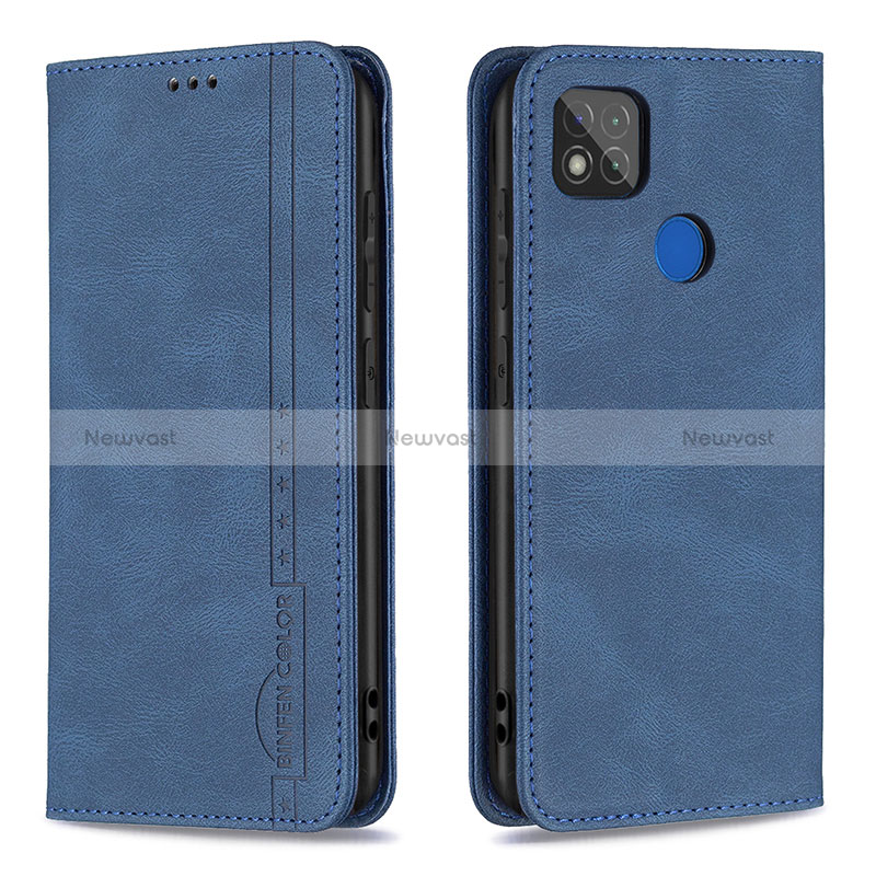 Leather Case Stands Flip Cover Holder B15F for Xiaomi Redmi 9C