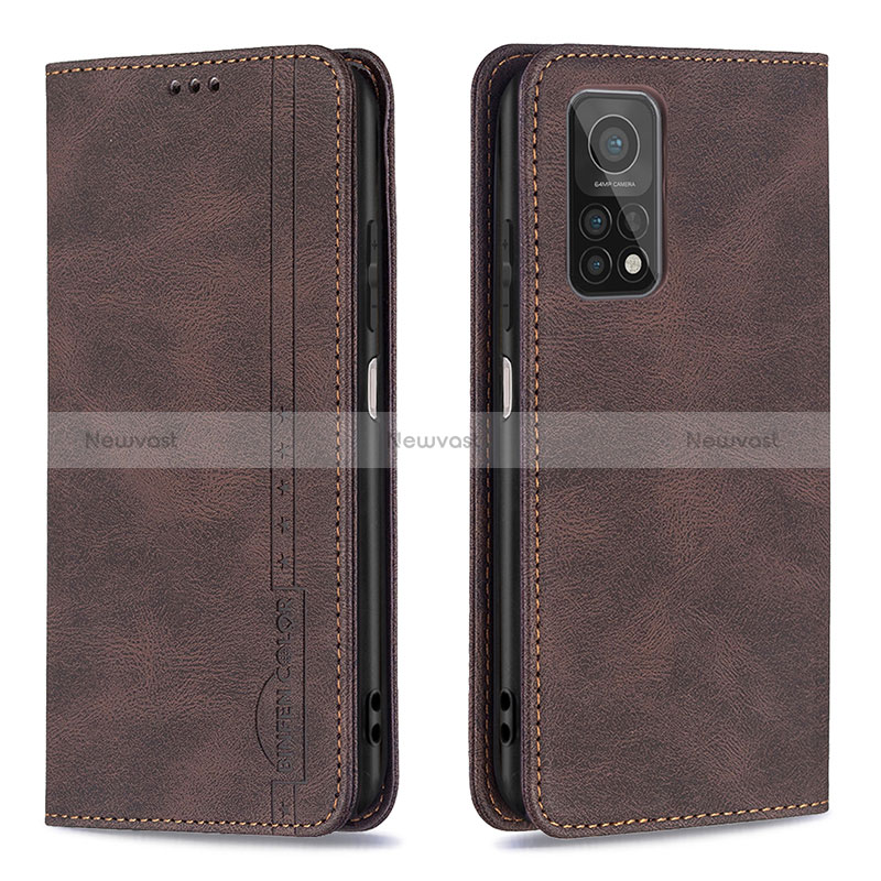 Leather Case Stands Flip Cover Holder B15F for Xiaomi Redmi K30S 5G