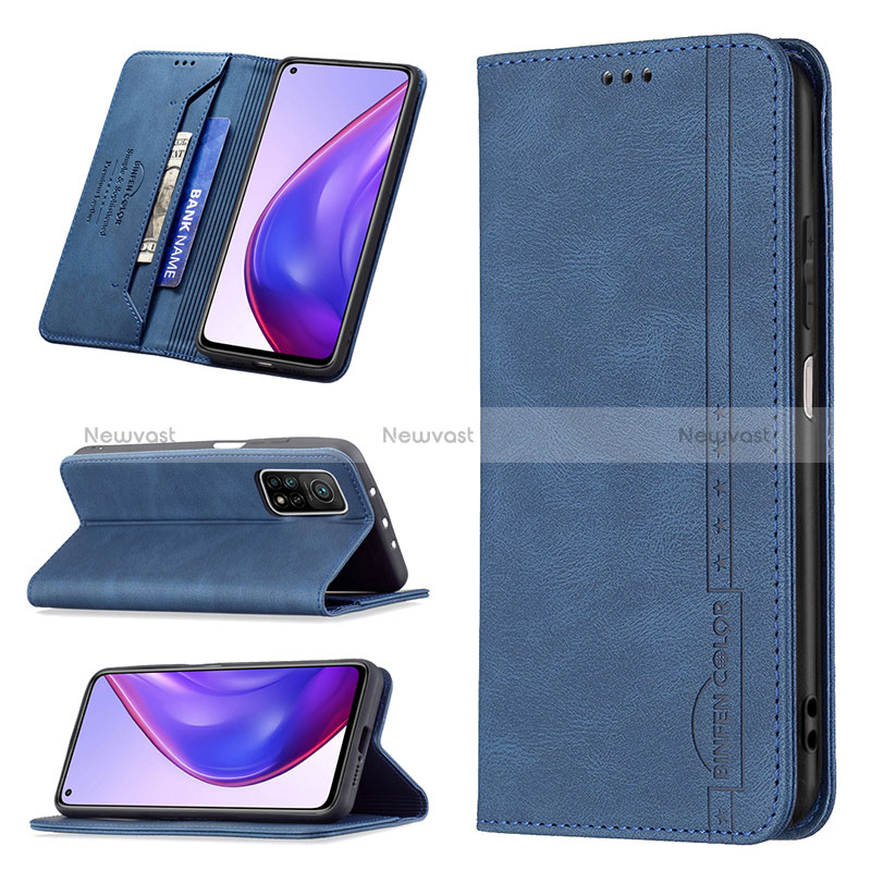 Leather Case Stands Flip Cover Holder B15F for Xiaomi Redmi K30S 5G