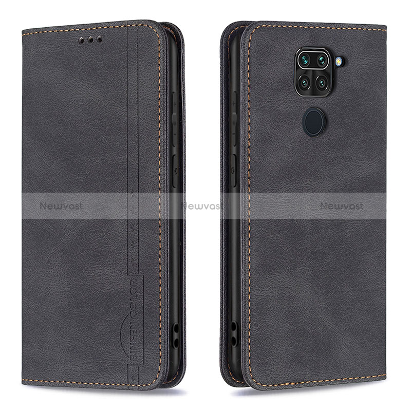 Leather Case Stands Flip Cover Holder B15F for Xiaomi Redmi Note 9