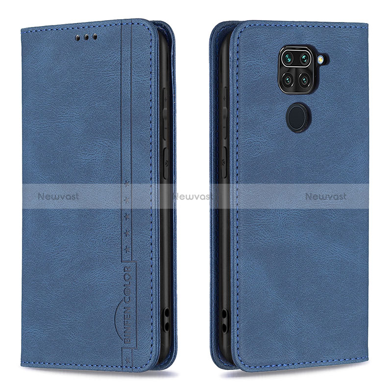 Leather Case Stands Flip Cover Holder B15F for Xiaomi Redmi Note 9