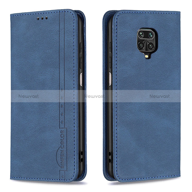 Leather Case Stands Flip Cover Holder B15F for Xiaomi Redmi Note 9 Pro Max