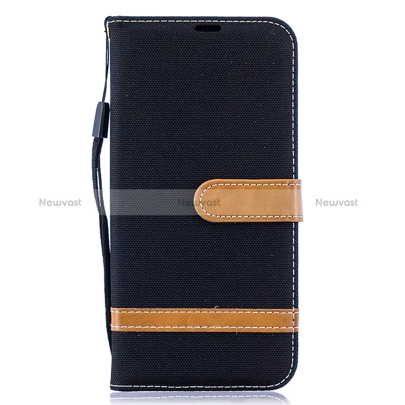 Leather Case Stands Flip Cover Holder B16F for Samsung Galaxy A50