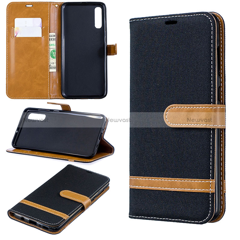 Leather Case Stands Flip Cover Holder B16F for Samsung Galaxy A70