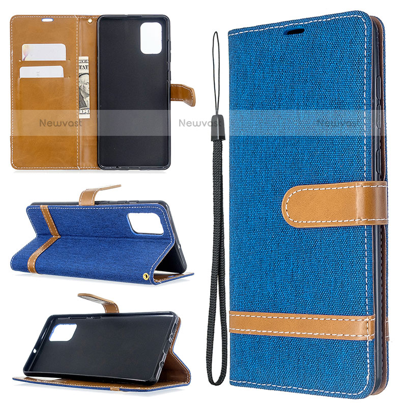 Leather Case Stands Flip Cover Holder B16F for Samsung Galaxy A71 4G A715