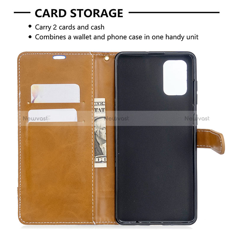 Leather Case Stands Flip Cover Holder B16F for Samsung Galaxy A71 5G