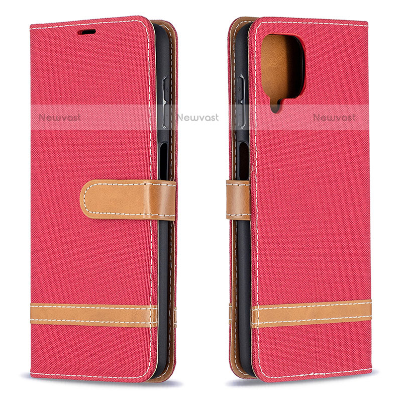 Leather Case Stands Flip Cover Holder B16F for Samsung Galaxy F12