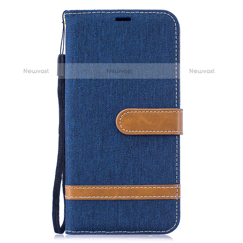 Leather Case Stands Flip Cover Holder B16F for Samsung Galaxy M10