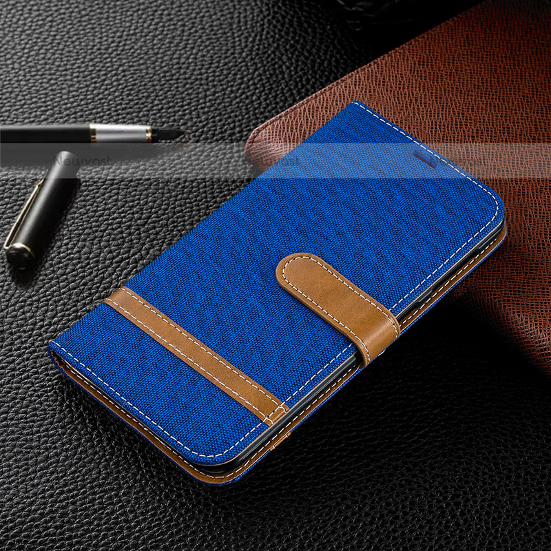 Leather Case Stands Flip Cover Holder B16F for Samsung Galaxy M10