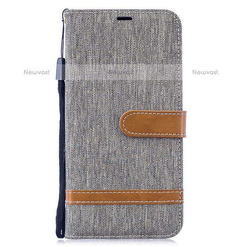 Leather Case Stands Flip Cover Holder B16F for Samsung Galaxy M10