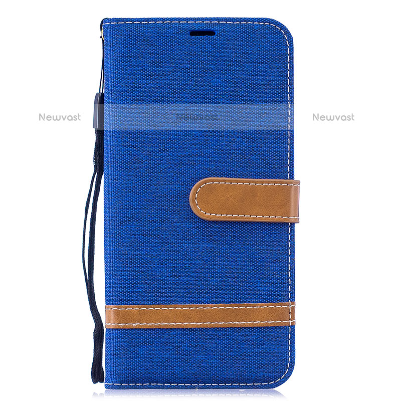 Leather Case Stands Flip Cover Holder B16F for Samsung Galaxy M10