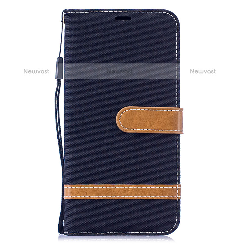 Leather Case Stands Flip Cover Holder B16F for Samsung Galaxy M10