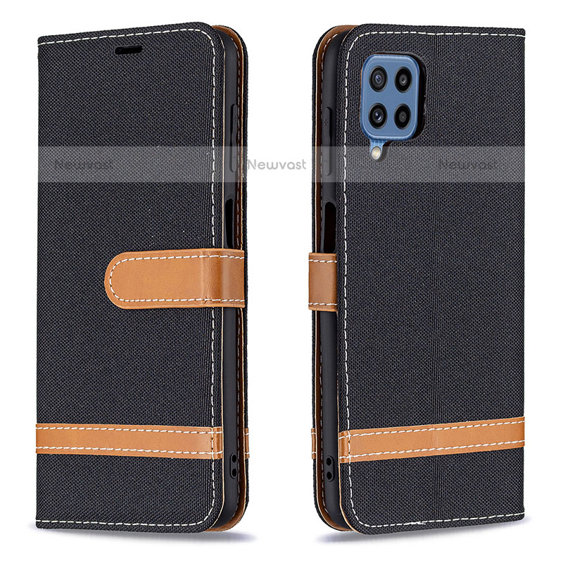 Leather Case Stands Flip Cover Holder B16F for Samsung Galaxy M32 4G