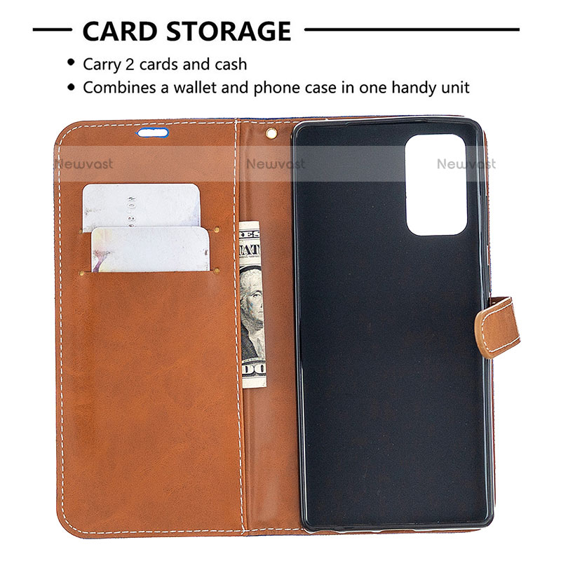 Leather Case Stands Flip Cover Holder B16F for Samsung Galaxy Note 20 5G