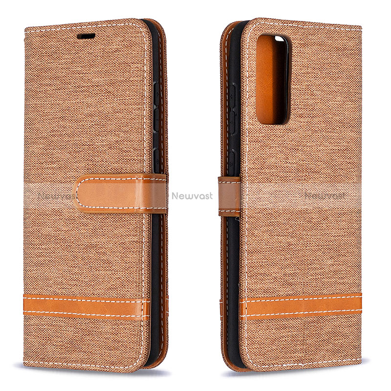 Leather Case Stands Flip Cover Holder B16F for Samsung Galaxy S20 FE (2022) 5G