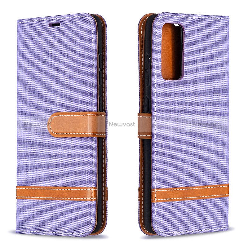 Leather Case Stands Flip Cover Holder B16F for Samsung Galaxy S20 Lite 5G