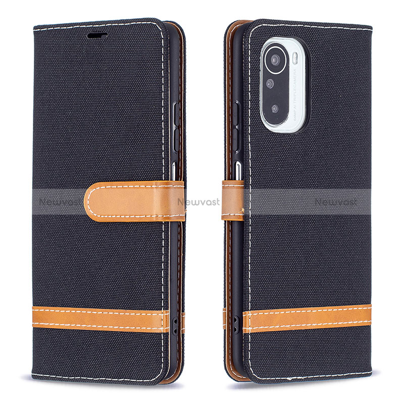 Leather Case Stands Flip Cover Holder B16F for Xiaomi Poco F3 5G