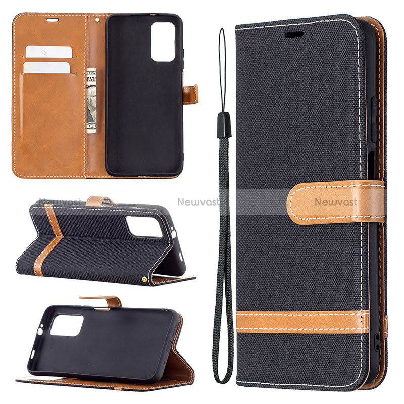 Leather Case Stands Flip Cover Holder B16F for Xiaomi Poco M3