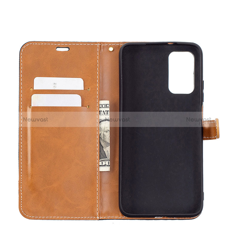 Leather Case Stands Flip Cover Holder B16F for Xiaomi Poco M3