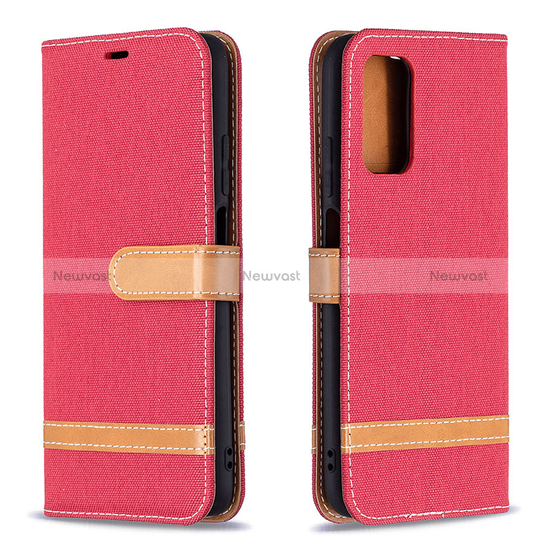 Leather Case Stands Flip Cover Holder B16F for Xiaomi Poco M3