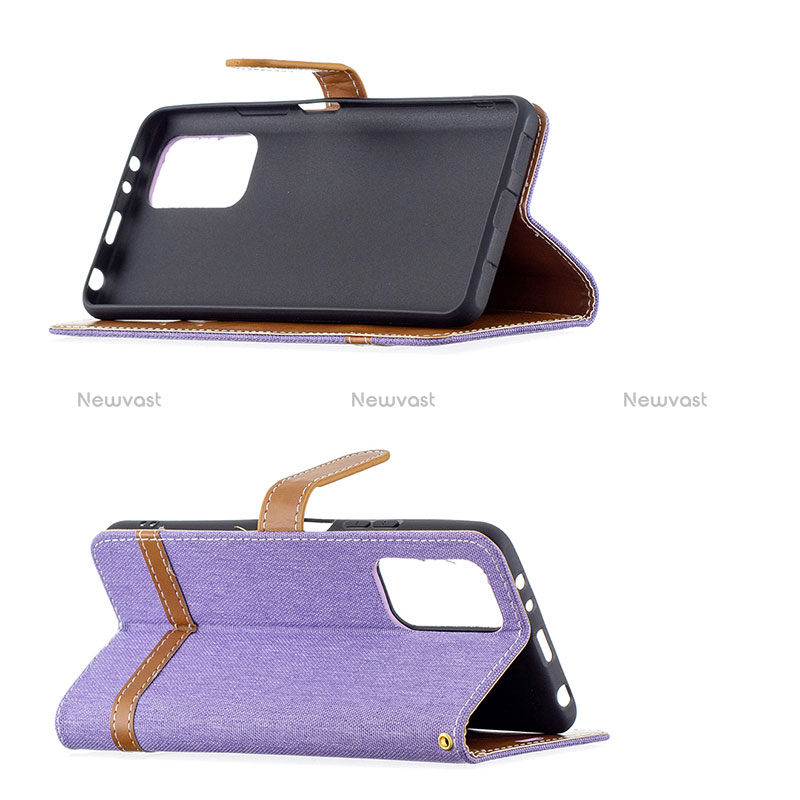 Leather Case Stands Flip Cover Holder B16F for Xiaomi Redmi Note 10 Pro 4G