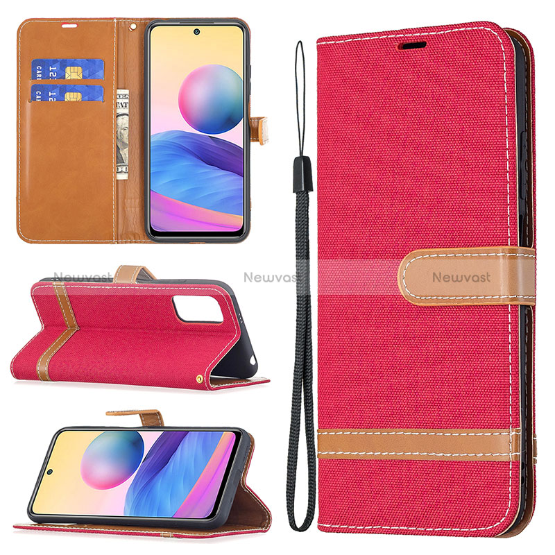 Leather Case Stands Flip Cover Holder B16F for Xiaomi Redmi Note 11 SE 5G